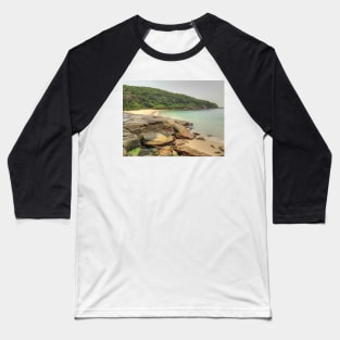 Beach & Rocks at La Perouse Baseball T-Shirt